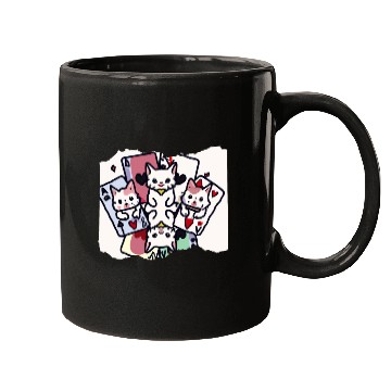 Discover Cats Playing Cards Mugs