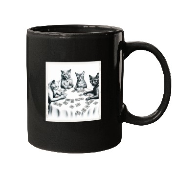Discover Cats Playing Cards Mugs