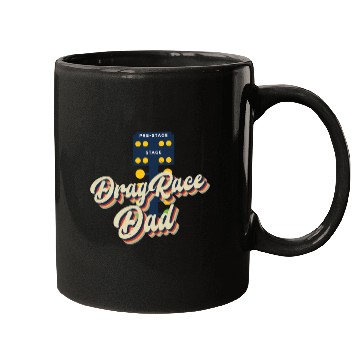 Discover Drag Racing Race Car Dad Retro Mugs