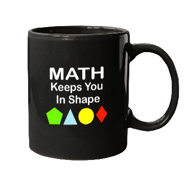 Discover Math Keeps You In Shape Funny Math Teacher Workout Mugs