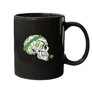 Discover Flower Sugar Bone Shamrock Saint Patrick Day Mugs