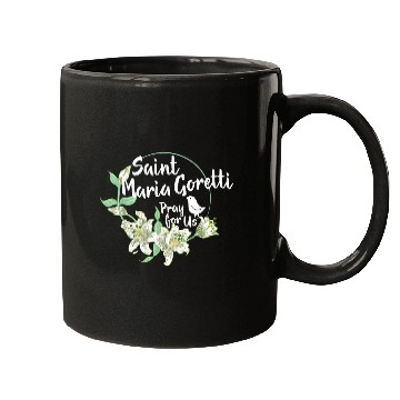 Discover St. Maria Goretti Purity Catholic Saints Lily Symb Mugs
