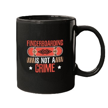 Discover Fingerboarding Is Not A Crime Fingerboard Mugs