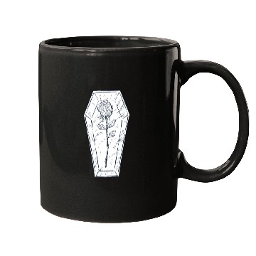 Discover Coffin rose art Coffin rose art inspiration store Mugs