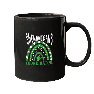 Discover Shenanigans Coordinator Shamrock Saint Patricks Mugs