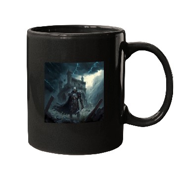 Discover Death Knight in Thunderstorm Mugs