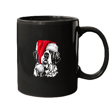 Discover Santa Saint Bernard Dog Christmas Wilsigns Mugs