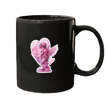 Discover funny Cupid Valentine's Day girls Mugs
