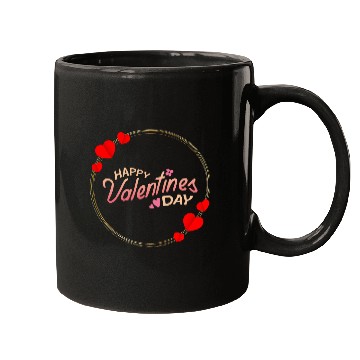 Discover Happy Valentines Day- Ring With Hearts Mugs