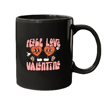 Discover Peace Love Valentine Candy Heart Mugs