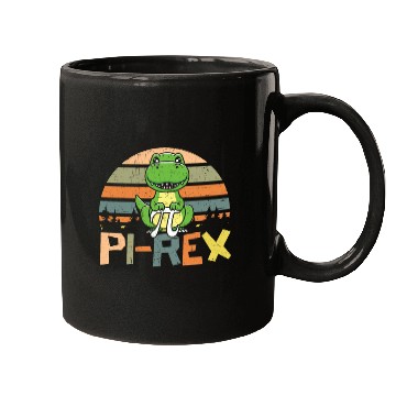 Discover Pi-rex Dinosaur Math Teacher Mathematician Pi Day Mugs