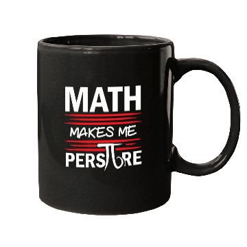 Discover Math Makes Me Perspire Math Teacher Pi Day Mugs