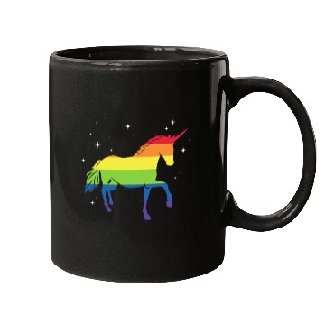 Discover LGBT Unicorn Rainbow Flag Mugs