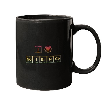 Discover I LOVE SCIENCE - Periodic Table of Elements Mugs