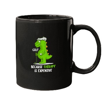 Discover Golf Because Therapy Is Expensive Funny Golfers Mugs