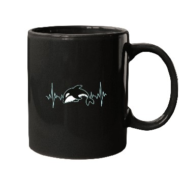 Discover Orca Whale Heartbeat Mugs