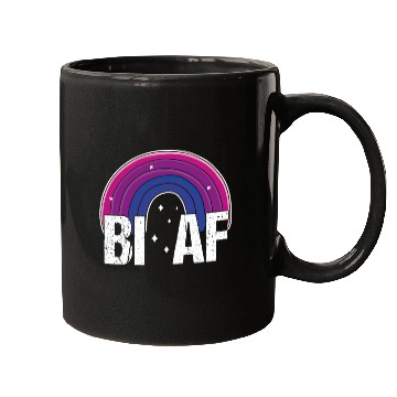 Discover Bi AF Bisexual Pride Flag Rainbow Mugs