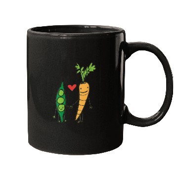 Discover womens carrot and peas v neck Mugs