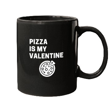 Discover Pizza is my valentine1660 Mugs