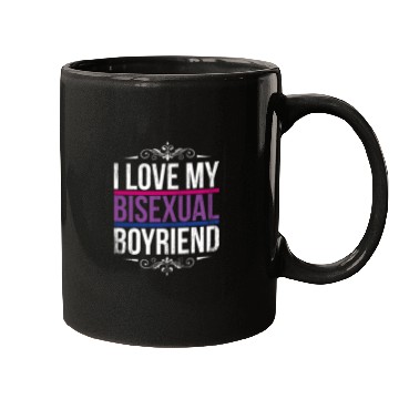 Discover I Love My Bisexual Boyfriend Bi Pride Mugs