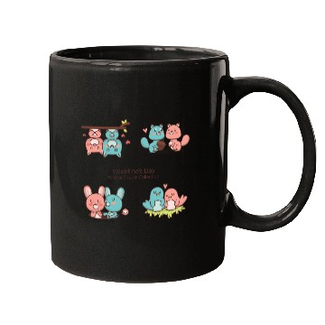 Discover Love Axolotl Pink Valentine Day Salamander Lover. Mugs
