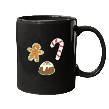 Discover Cute Gingerbread Man Candy Cane and Christmas Mugs