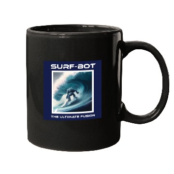 Discover Backside Robot Surfer Mugs