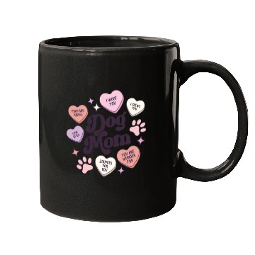 Discover Dog Mom Valentines Day Candy Hearts Galentines Mugs