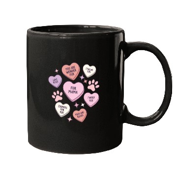 Discover My Dog Is My Valentine Conversation Hearts Mugs