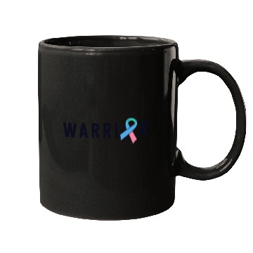 Discover Thyroid Cancer Warrior Men Pink Blue Teal Ribbon Mugs