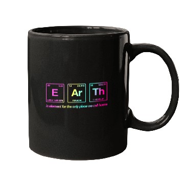 Discover EARTH - written in elements of the periodic table Mugs
