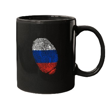 Discover Russian flag fingerprints Mugs