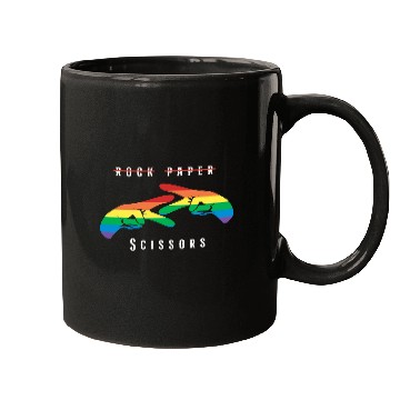 Discover Rock Paper Scissors | Funny Lesbian Pride LGBT Mugs