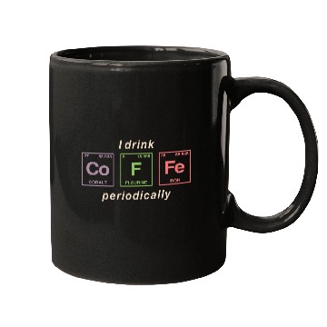 Discover COFFEE - with elements of the periodic table Mugs