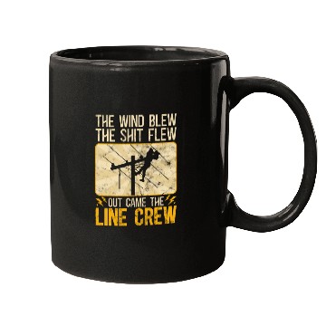 Discover Funny Electrical Lineman Saying Thank A Lineman Mugs