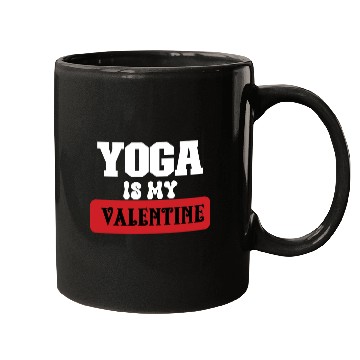Discover yoga is my valentine Mugs