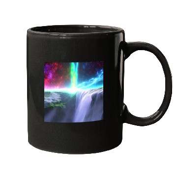 Discover rainbow space waterfall Mugs
