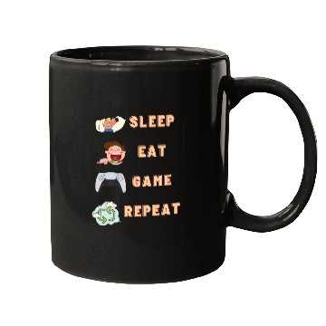 Discover sleep eat game repeat PlayStation Mugs