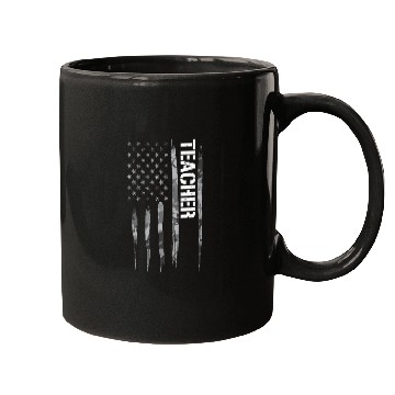 Discover Teacher - American Flag Mugs