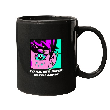 Discover Id Rather Binge Watch Anime Kawaii Japanese Cute J Mugs
