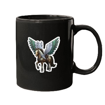 Discover horse horses horse riding pixel Mugs