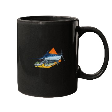 Discover Marlin Mugs Orange n Black