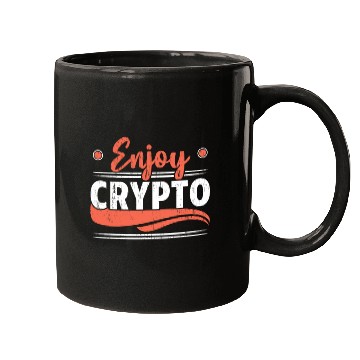 Discover Enjoy Crypto Cryptocurrency Blockchain Trader Mugs