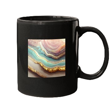 Discover Pastel Agate Geode Stone Mugs