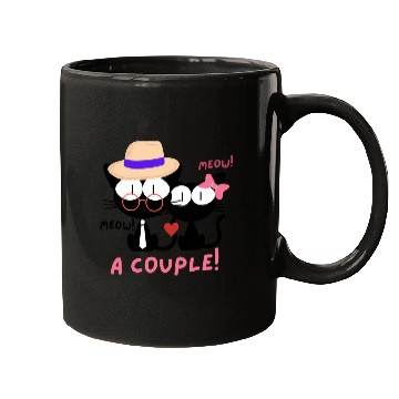 Discover sweet couple cats for valentine gift Mugs