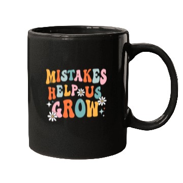 Discover Groovy Growth Mindset Positive Retro Teacher Back Mugs