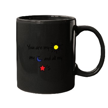 Discover Sun Moon and Stars Mugs