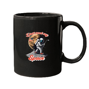 Discover I just need my space, Astronaut play golf on moon Mugs