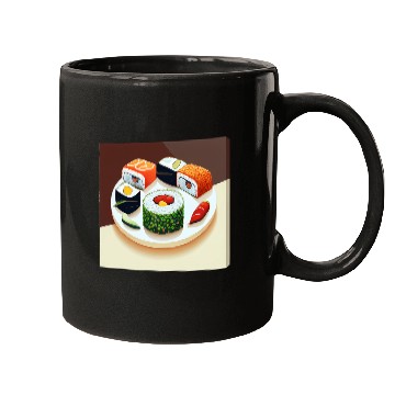 Discover Beautiful Sushi Painting Mugs