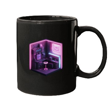 Discover Isometric Modern Room Cube Mugs